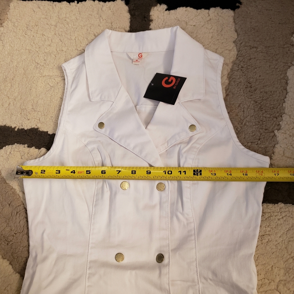 G by Guess Halina White Moto Dress - Picture 5 of 6